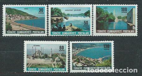 Francobolli: Turquia - Correo 1965 Yvert 1727/31 ** Mnh Vistas de Turquia
