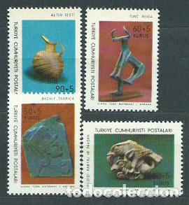 Francobolli: Turquia - Correo 1966 Yvert 1783/86 ** Mnh Arqueolog&iacute;a