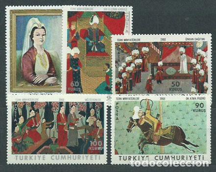 Francobolli: Turquia - Correo 1968 Yvert 1855/8 ** Mnh Miniaturas