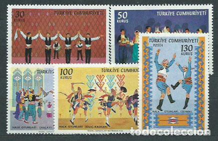 Francobolli: Turquia - Correo 1969 Yvert 1920/4 ** Mnh Danzas
