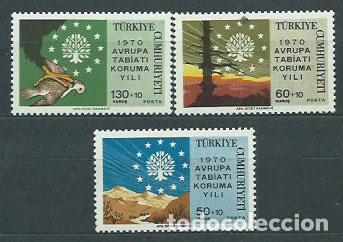 Francobolli: Turquia - Correo 1970 Yvert 1933/5 ** Mnh