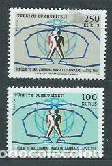 Francobolli: Turquia - Correo 1971 Yvert 1978/9 ** Mnh