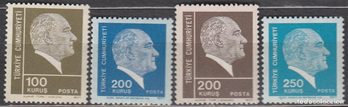 Francobolli: Turquia - Correo 1977 Yvert 2187/90 ** Mnh Ataturk