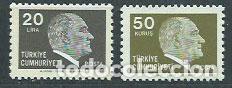 Francobolli: Turquia - Correo 1980 Yvert 2277/8 ** Mnh Ataturk