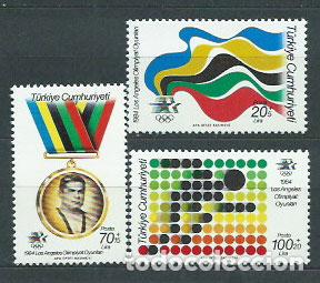 Francobolli: Turquia - Correo 1984 Yvert 2436/8 ** Mnh Olimpiadas de los Angeles