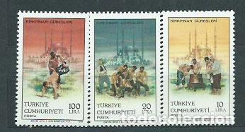 Francobolli: Turquia - Correo 1986 Yvert 2507/9 ** Mnh Deportes