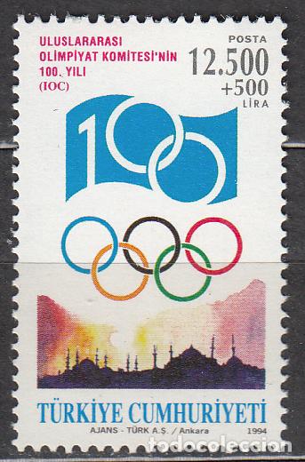Francobolli: Turquia - Correo 1994 Yvert 2775 ** Mnh Comite Internacional Olimpico - Deportes