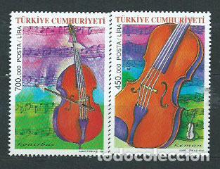 Selos: Turquia - Correo 2002 Yvert 3050/1 ** Mnh M&uacute;sica