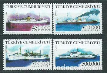 Selos: Turquia - Correo 2002 Yvert 3052/5 ** Mnh Brcos
