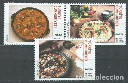 Selos: Turquia - Correo 2007 Yvert 3296/8 ** Mnh Gastronom&iacute;a
