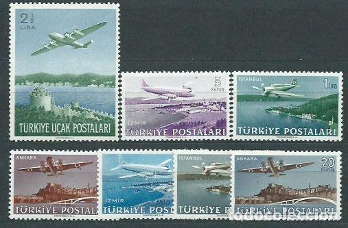Selos: Turquia - Aereo Yvert 12/8 ** Mnh Aviones