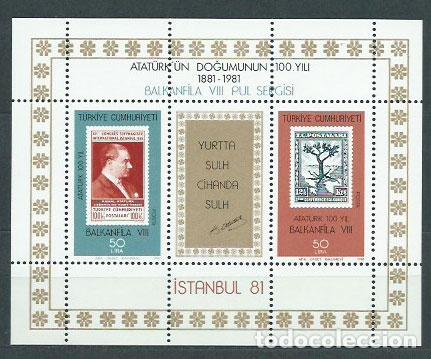 Francobolli: Turquia - Hojas Yvert 22 ** Mnh Filatelia