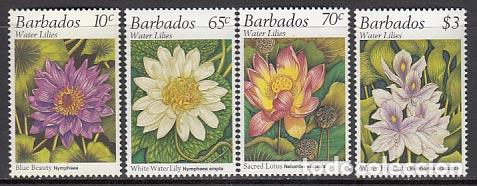 Francobolli: Barbados - Correo 1995 Yvert 920/3 ** Mnh Flores
