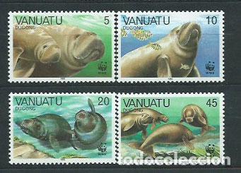 Francobolli: Vanuatu - Correo Yvert 797/800 ** Mnh Fauna marina