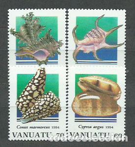 Francobolli: Vanuatu - Correo Yvert 951/4 ** Mnh Fauna conchas