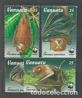 Timbres: Vanuatu - Correo Yvert 999/1002 ** Mnh Fauna
