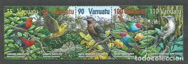 Francobolli: Vanuatu - Correo Yvert 1101/5 ** Mnh Fauna aves