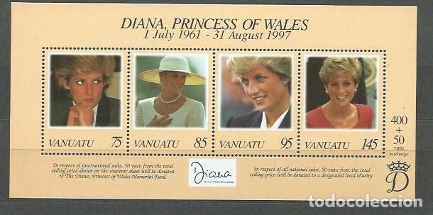 Francobolli: Vanuatu - Hojas Yvert 31 ** Mnh Diana de Gales