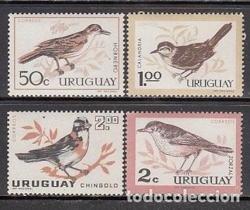 Francobolli: Uruguay - Correo 1963 Yvert 706/9 ** Mnh Fauna. Aves