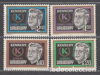 Francobolli: Uruguay - Correo 1965 Yvert 725/6+A,255/6 ** Mnh Personaje. Kennedy