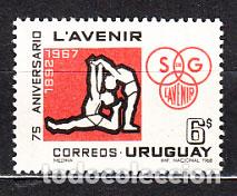 Francobolli: Uruguay - Correo 1969 Yvert 776 ** Mnh Deportes. Gimnasia