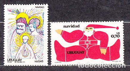 Francobolli: Uruguay - Correo 1977 Yvert 980/1 ** Mnh Navidad