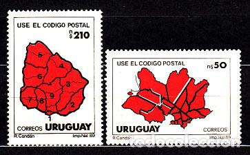 Francobolli: Uruguay - Correo 1989 Yvert 1274/5 ** Mnh