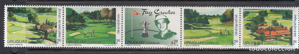 Francobolli: Uruguay - Correo 1996 Yvert 1543/7 ** Mnh Deportes. Golf
