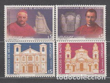 Francobolli: Uruguay - Correo 1997 Yvert 1631/4 ** Mnh Religi&oacute;n