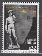 Francobolli: Uruguay - Correo 2001 Yvert 1945 ** Mnh Escultura David de Michael Angel