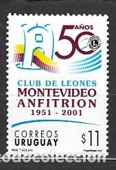 Francobolli: Uruguay - Correo 2001 Yvert 1953 ** Mnh Lions