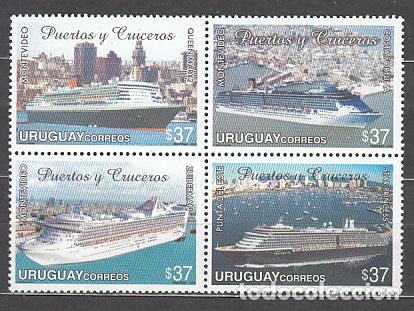 Sellos: Uruguay - Correo 2006 Yvert 2301/4 ** Mnh Barcos