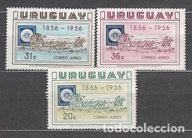 Sellos: Uruguay - Aereo Yvert 150/2 ** Mnh Centenario del Sello