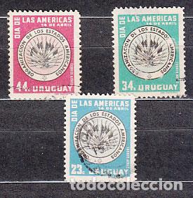 Sellos: Uruguay - Aereo Yvert 162/4 usado