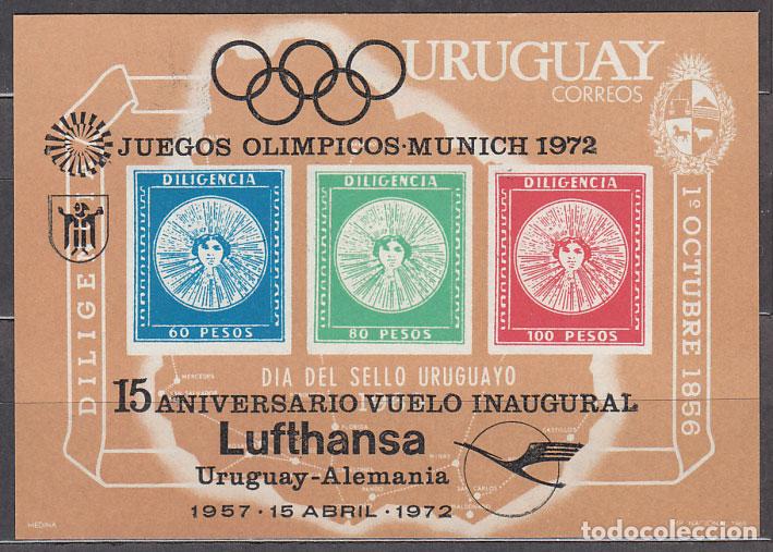 Selos: Uruguay - Hojas Yvert 21 ** Mnh Olimpiadas de Munich