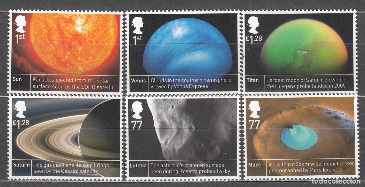 Selos: Gran Breta&ntilde;a - Correo 2012 Yvert 3759/64 ** Mnh Ciencia Espacial