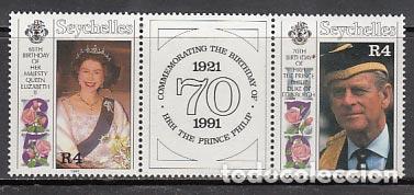 Selos: Seychelles - Correo Yvert 737/8 ** Mnh Isabel II