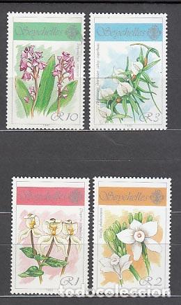 Selos: Seychelles - Correo Yvert 705/8 ** Mnh Flores