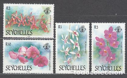Selos: Seychelles - Correo Yvert 673/6 ** Mnh Flores