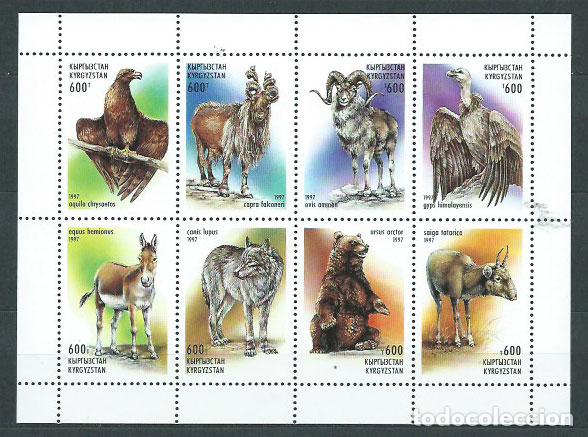 Selos: Kyrgyzstan - Correo Yvert 97/104 ** Mnh Fauna