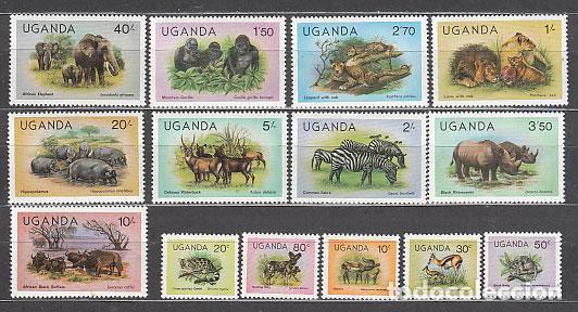Selos: Uganda - Correo Yvert 226/39 ** Mnh Fauna
