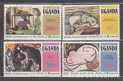 Selos: Uganda - Correo Yvert 267/70 ** Mnh Pintura Picasso