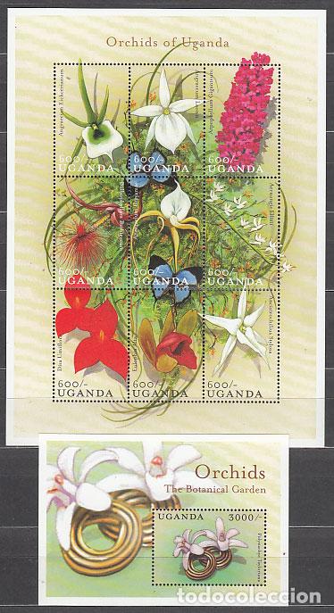 Selos: Uganda - Correo Yvert 1812/20+H 310 ** Mnh Flores