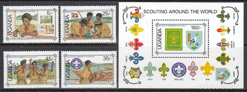 Selos: Uganda - Correo Yvert 478/71+H.73 ** Mnh Scoutismo