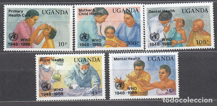 Selos: Uganda - Correo Yvert 538/41 ** Mnh Medicina