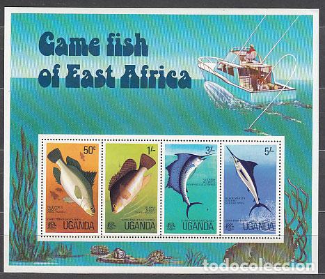 Selos: Uganda - Hojas Yvert 3 ** Mnh Fauna marina