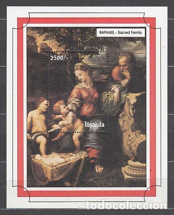 Selos: Uganda - Hojas Yvert 185 ** Mnh Navidad. Pinturas