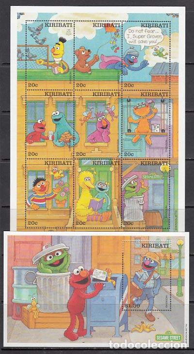 Selos: Kiribati - Correo Yvert 447/55+H 35 ** Mnh Dibujos Animados