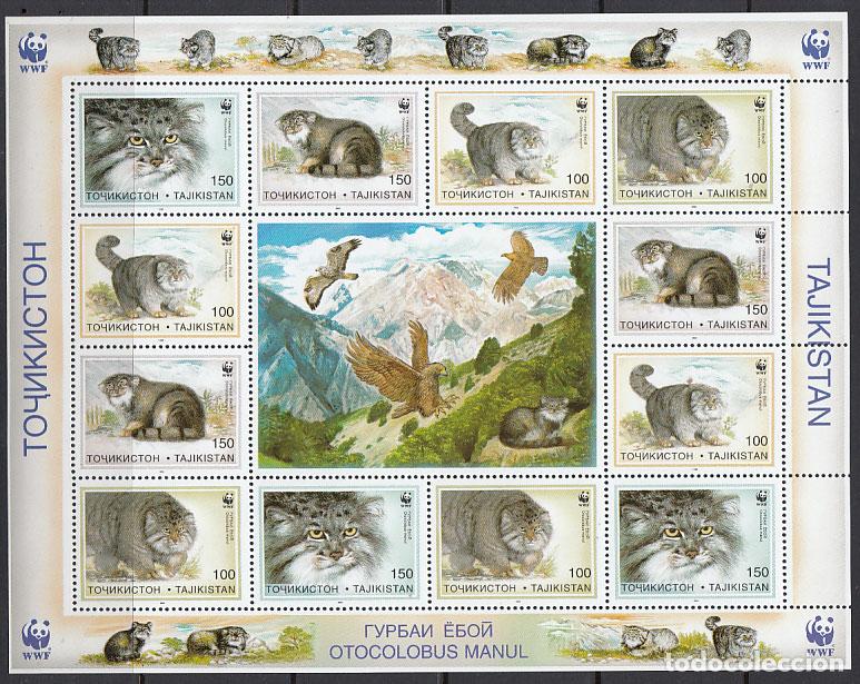 Briefmarken: Tadjikistan - Correo Yvert 86/9 mini pliego ** Mnh Fauna