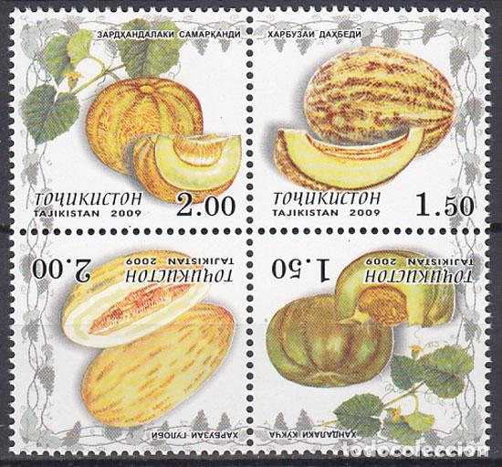 Briefmarken: Tadjikistan - Correo Yvert 417/20 ** Mnh Flora - Frutos